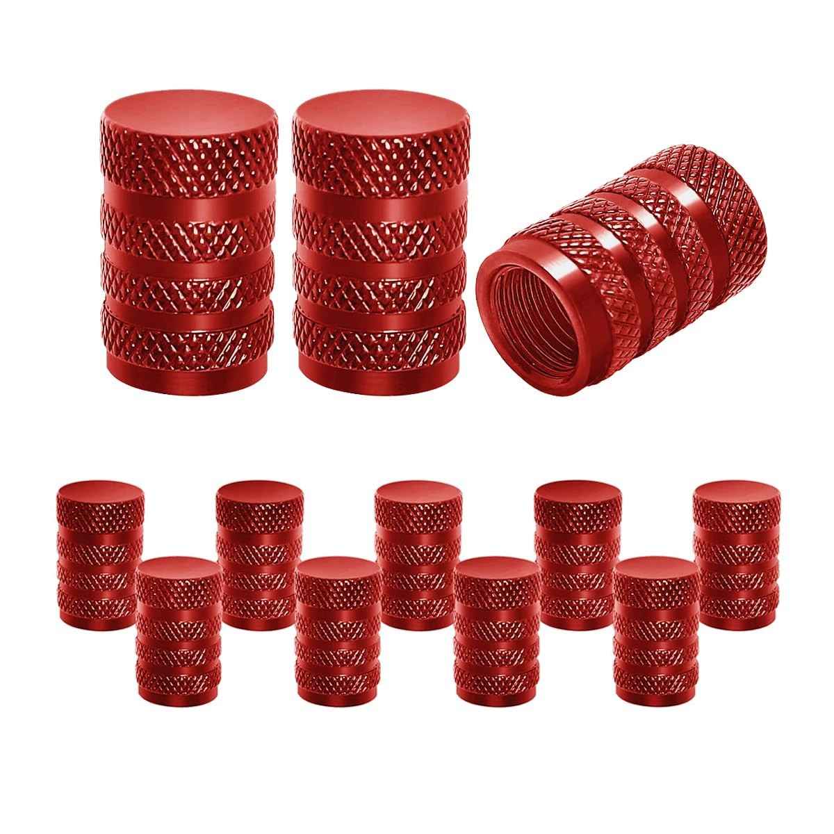 12x Tampas de Válvula de Pneu em Alumínio Universal - Proteção e Estilo para Seu Veículo