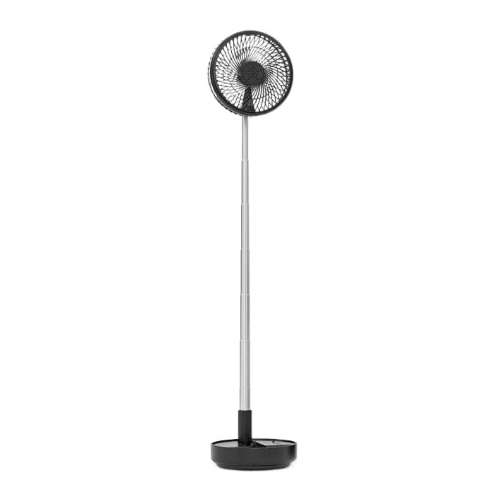 Ventilador Portátil Dobrável 4 Velocidades Recarregável USB Silencioso com Alumínio Reforçado