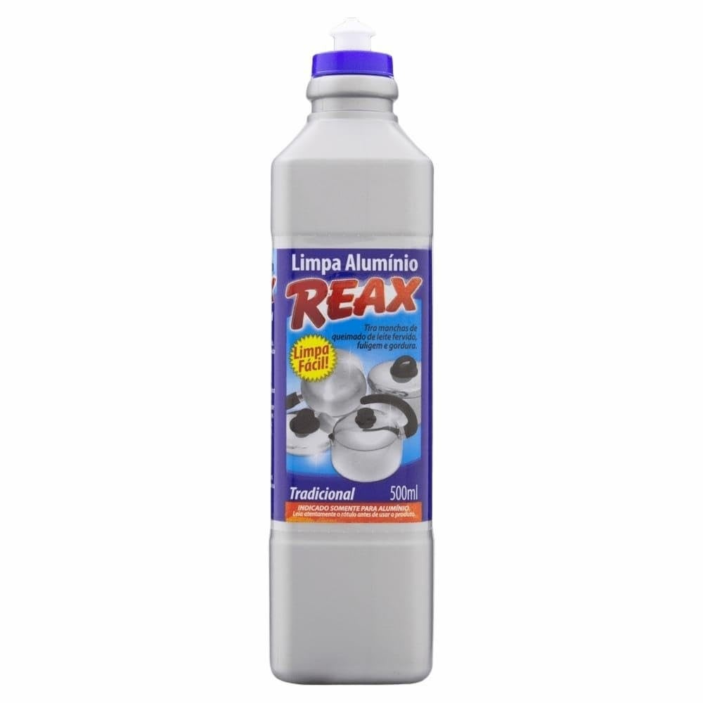 Limpa Alumínio Reax Tradicional 500ml: Brilho Intenso e Proteção Duradoura