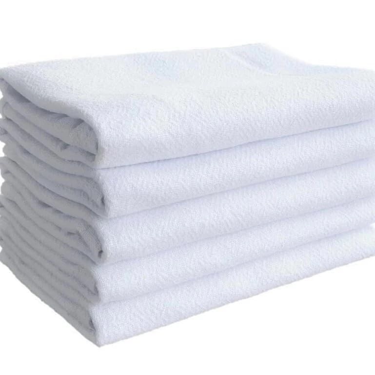 Kit 5 Panos de Chão Saco Alvejado 100% Algodão - Reutilizável e Ecológico, Tamanho Grande 45x70cm