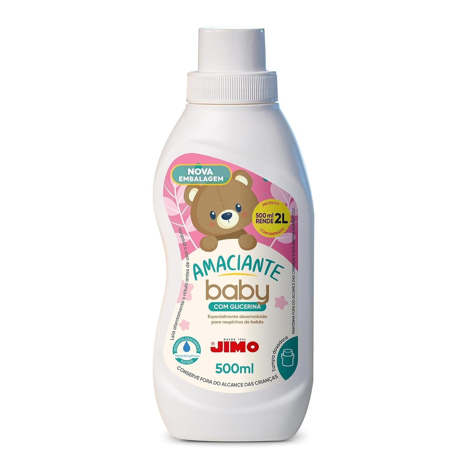 JIMO Amaciante Concentrado Baby - Fragrância Suave 500ml