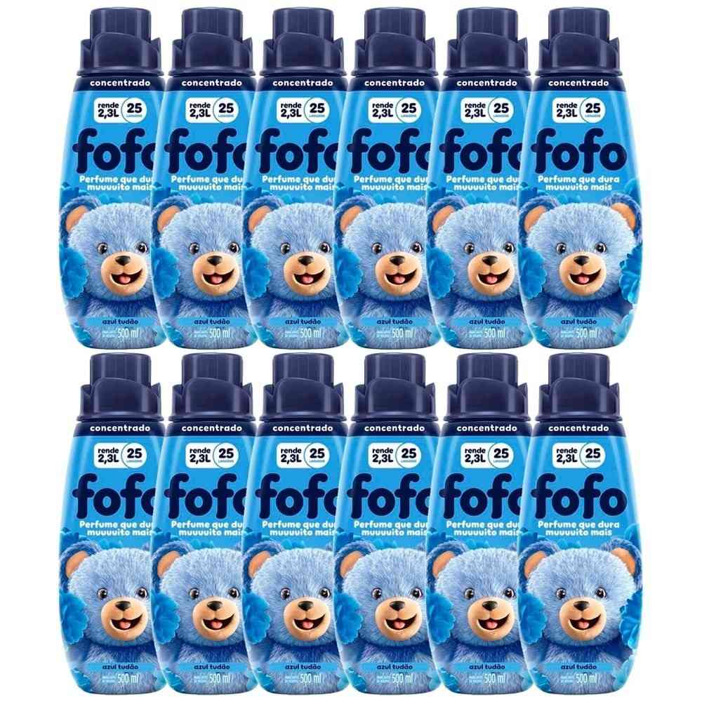 Amaciante Fofo Azul Tudão: 12 Unidades para Roupa Impecável