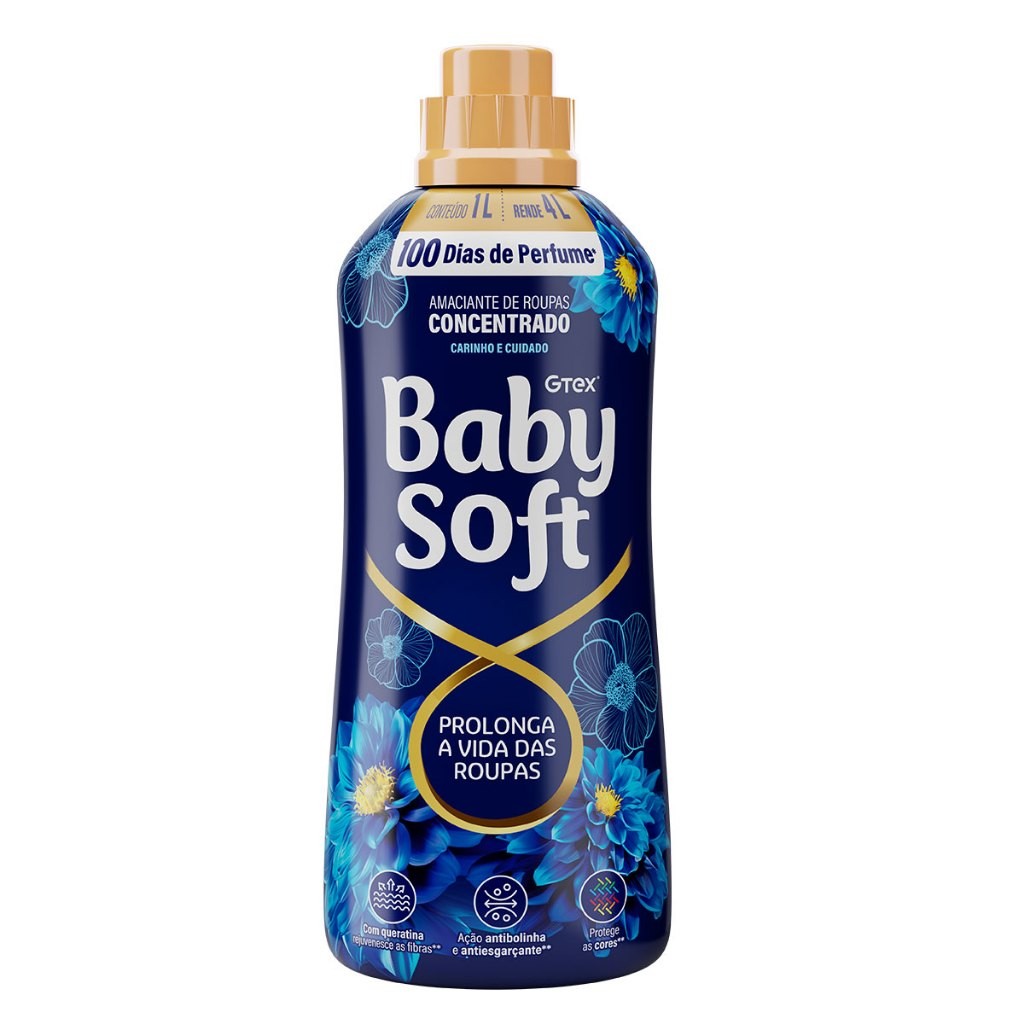 Amaciante Infinity Care Baby Soft: 50 Lavagens com Maciez e Perfume