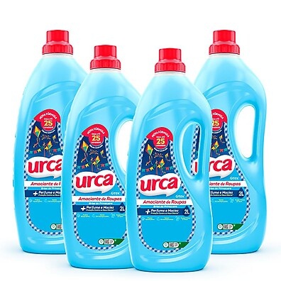 Amaciante Urca Brisa Azul 2L: Kit com 4!