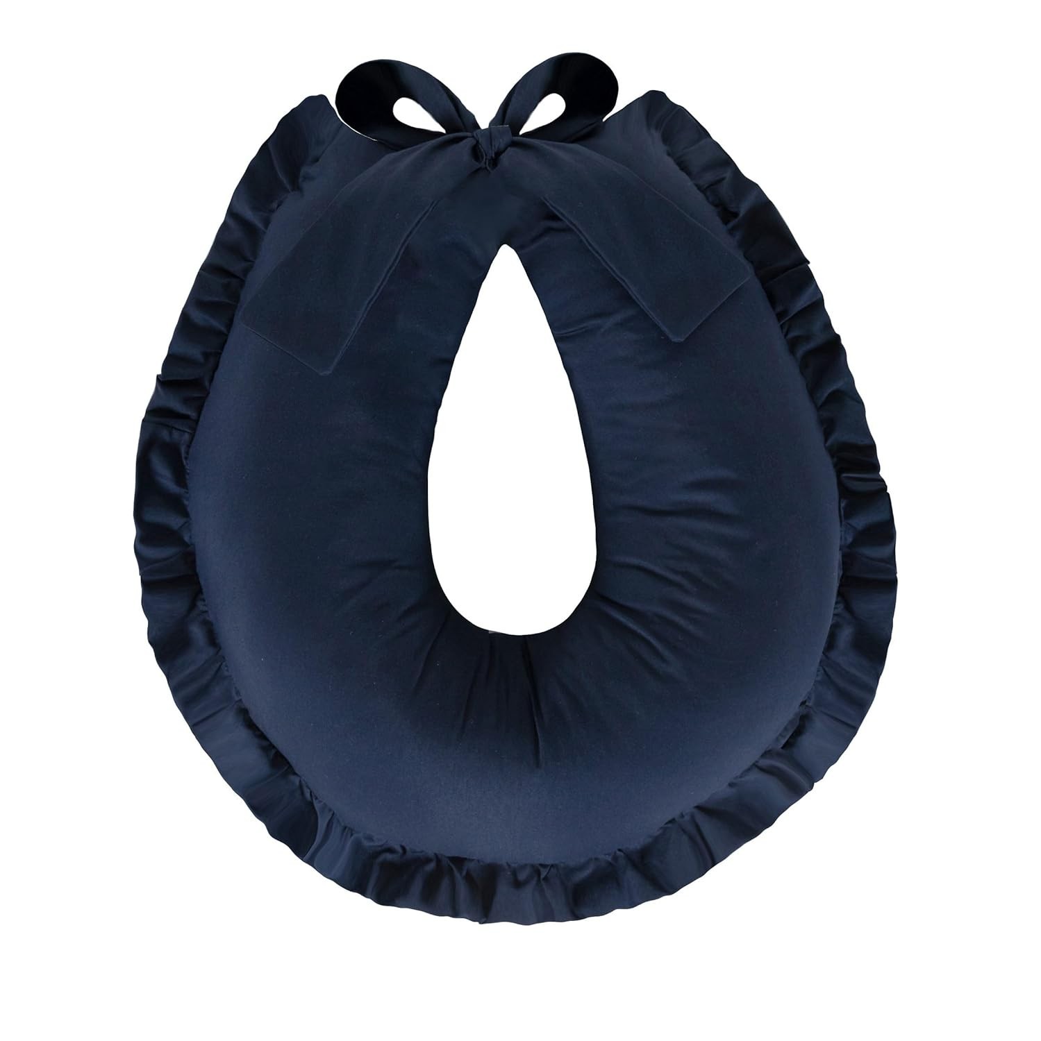 Almofada de Amamentação Extra Grande com Babado em 100% Algodão - Conforto e Estilo para Mães Modernas