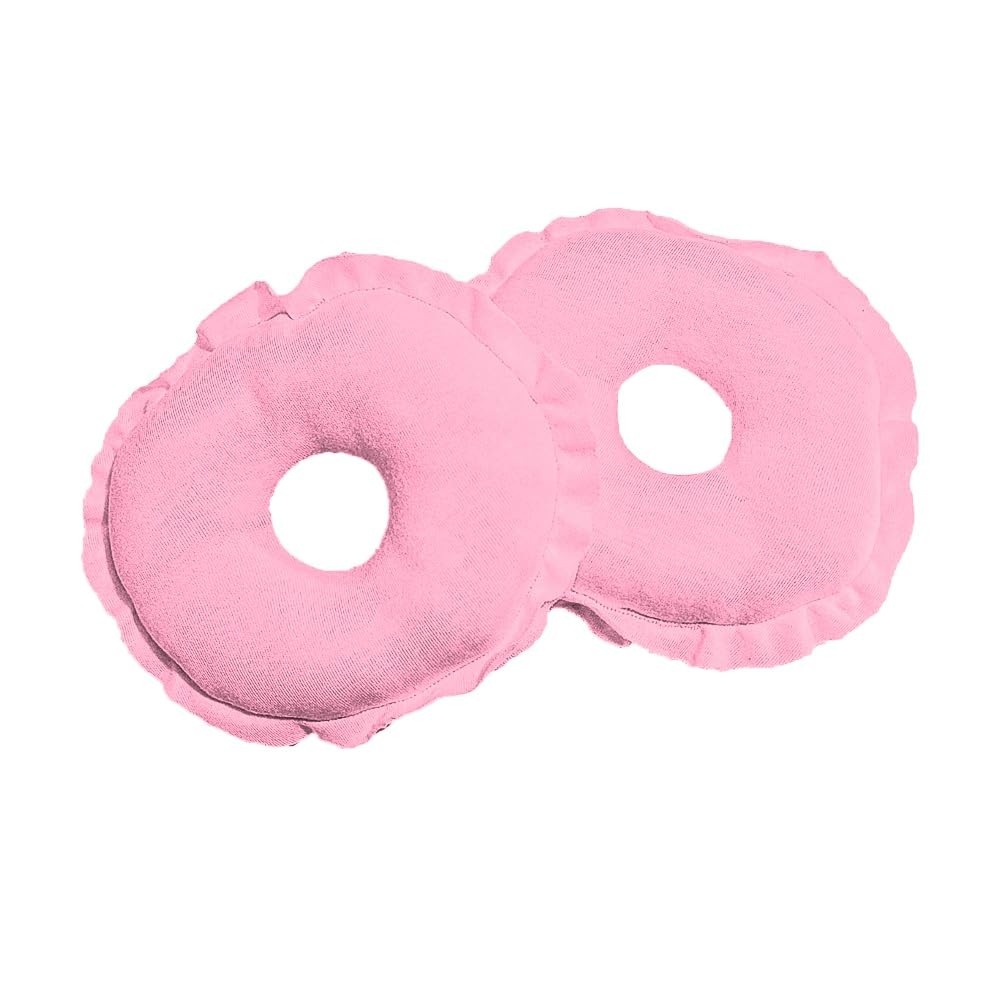 Rosquinha de Amamentação 100% Algodão Rosa - Protetora, Macia e Lavável