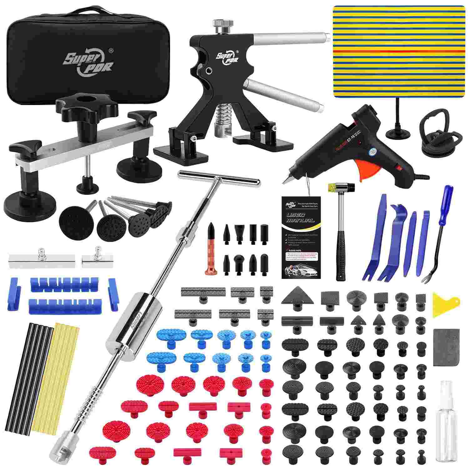Kit Profissional PDR: Ferramentas de Remoção de Amassados Sem Pintura para Carros