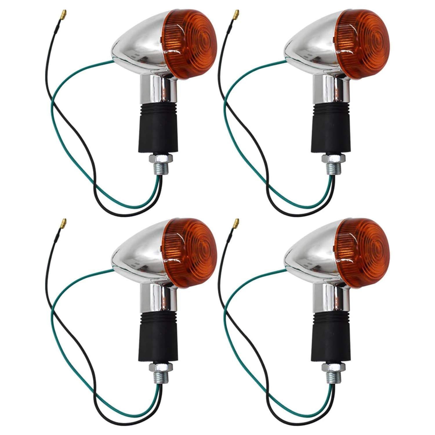 Kit 4 Luzes de Seta Âmbar para Moto: Segurança e Estilo Universal