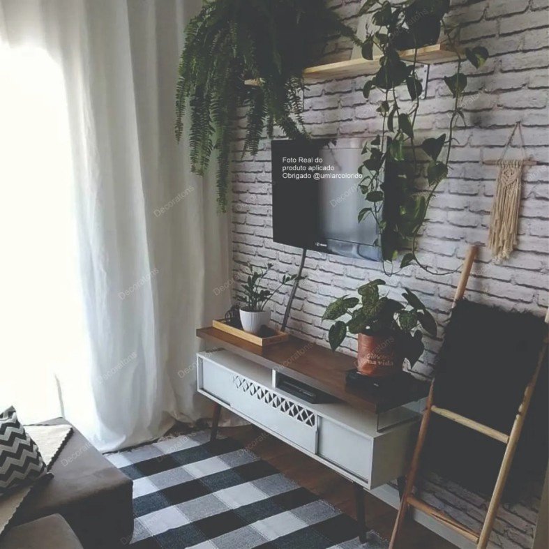 Papel de Parede 3D Tijolinho Branco: Transforme Seu Ambiente!