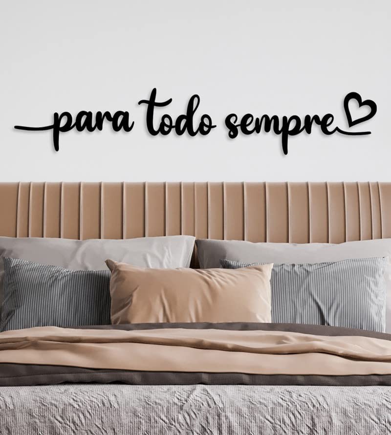 Frase Decorativa Moderna 140x18cm em MDF 3mm - Transforme Seu Ambiente com Estilo