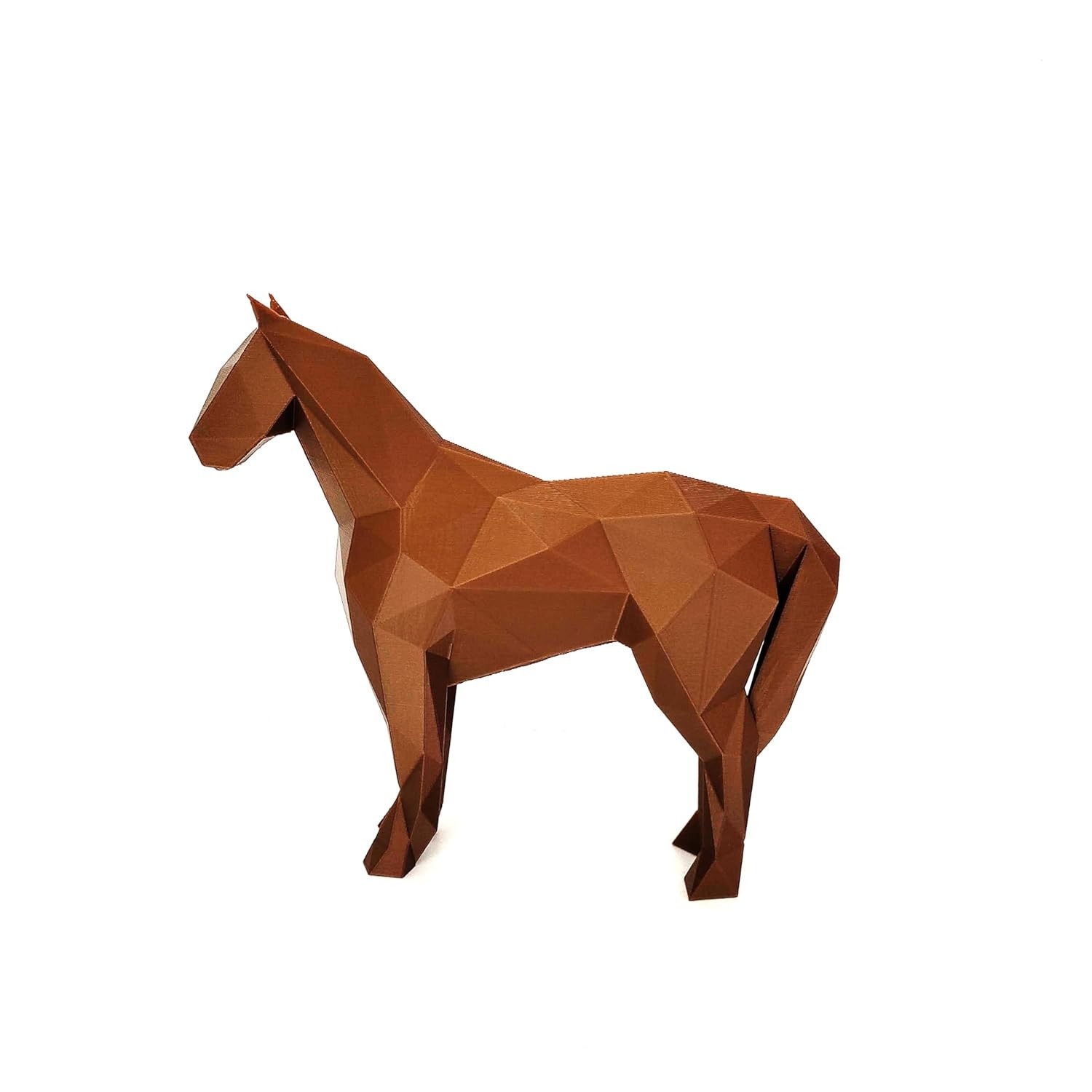Cavalo Decorativo 15cm Toque 3D Bronze - Escultura para Ambientes Elegantes
