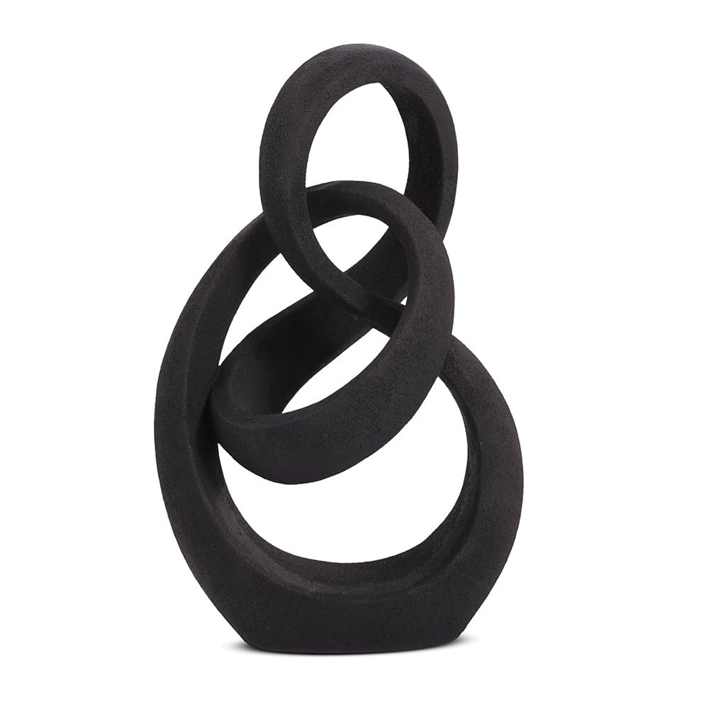 Escultura em Polirresina Moderna - Objetos de Decoração Elegantes para Ambientes Sofisticados