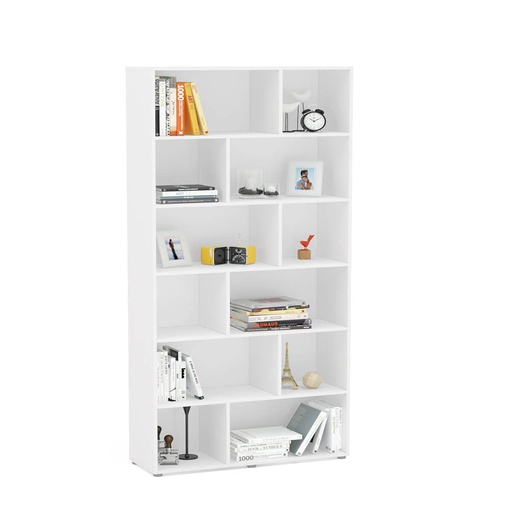 Estante Xangai 12 Nichos Branco Politorno - Moderna e Resistente para Ambientes Elegantes