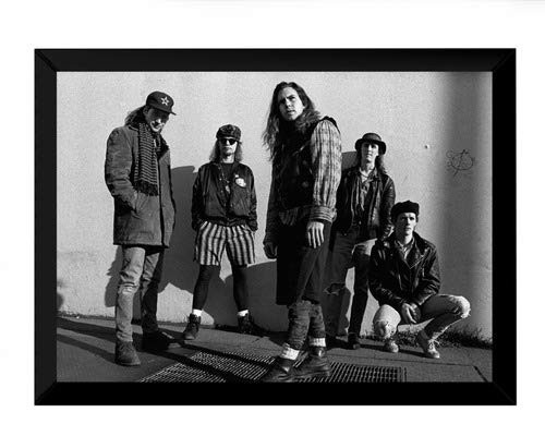 Quadro Banda Pearl Jam - Arte Rock Moldurado para Decoração de Ambientes Musicais