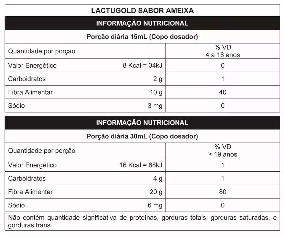 Arte Nativa Lactugold Lactulose sabor AMEIXA 120ml