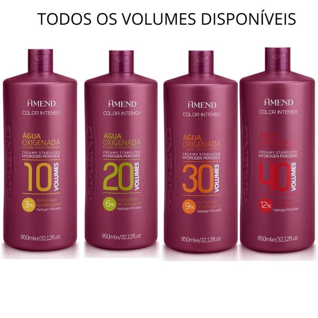 Amend Água Oxigenada 950ml: Profissional e Potente para Cabelos