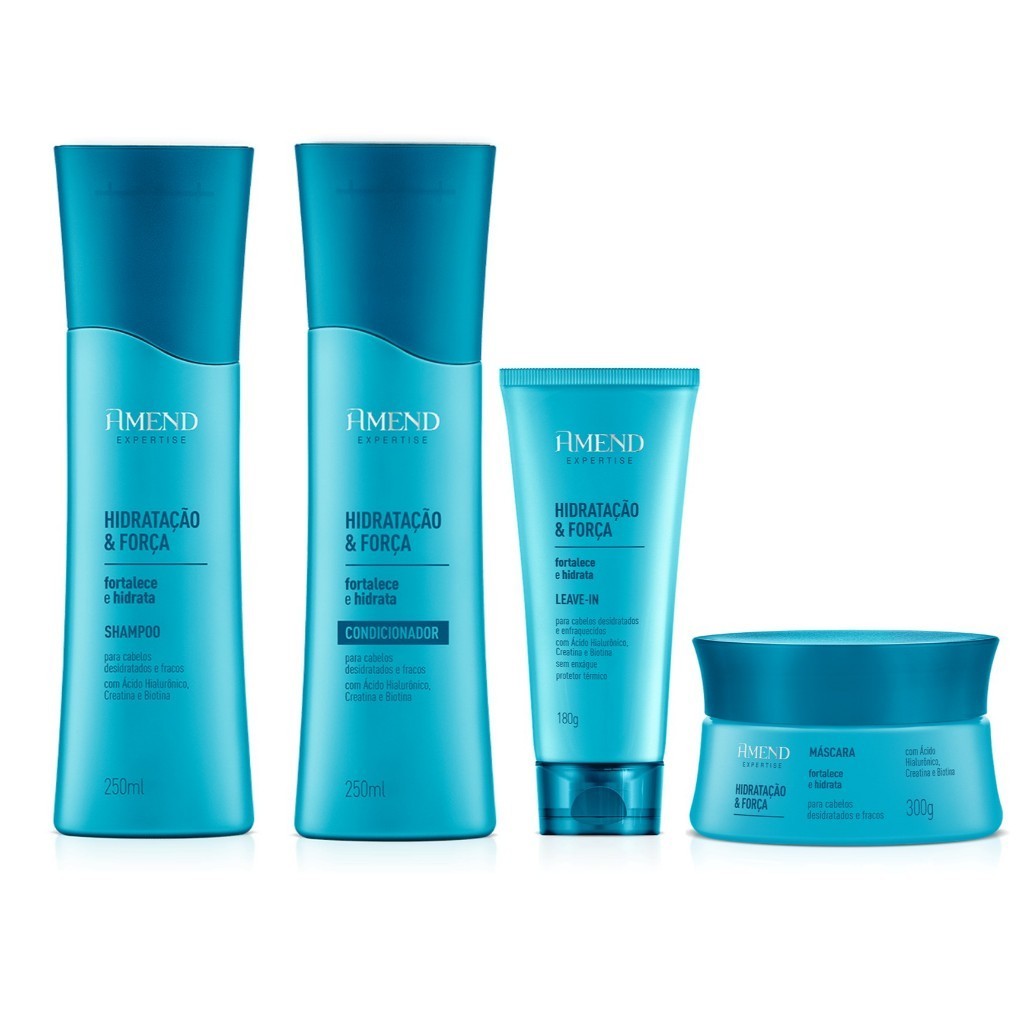 Amend Hidratação & Força: Kit Completo para Cabelos Fortes