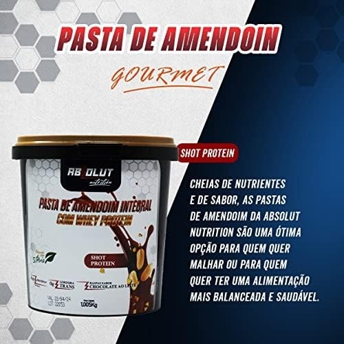 Pasta de Amendoim Absolut Gourmet 1,005kg (Shot Protein)
