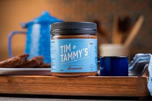 Tim & Tammy's Pasta de Amendoim Brownie, Sabor Chocolate Meio Amargo, 500g