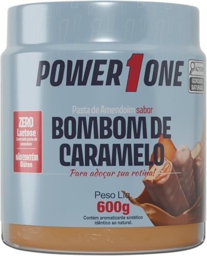 Pasta de Amendoim Bombom de Caramelo - (Power1One) 600g