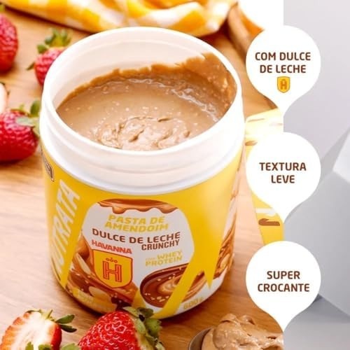 Pasta Amendoim Dulce Leche Havanna (Crocante) 600g Nutrata