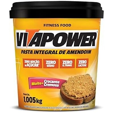 Vitapower Crocante Integral: Pasta Amendoim 1kg