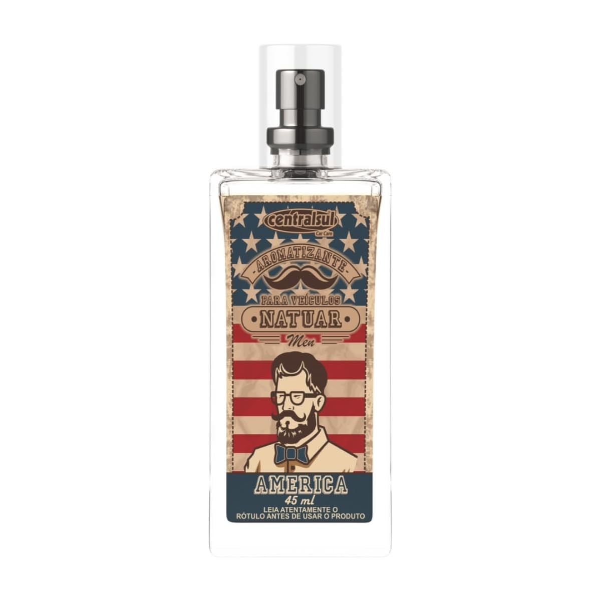 Aromatizante Natural Men America Centralsul Química 45ml: Frescor e Elegância para Seu Dia