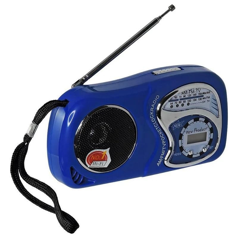 Rádio Portátil AM/FM/TV Compacto - Leve sua música e notícias para onde for!