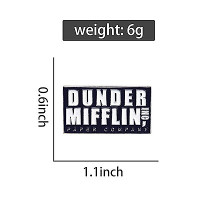 Broche The Office Dunder Mifflin – Presente Único para Amigos