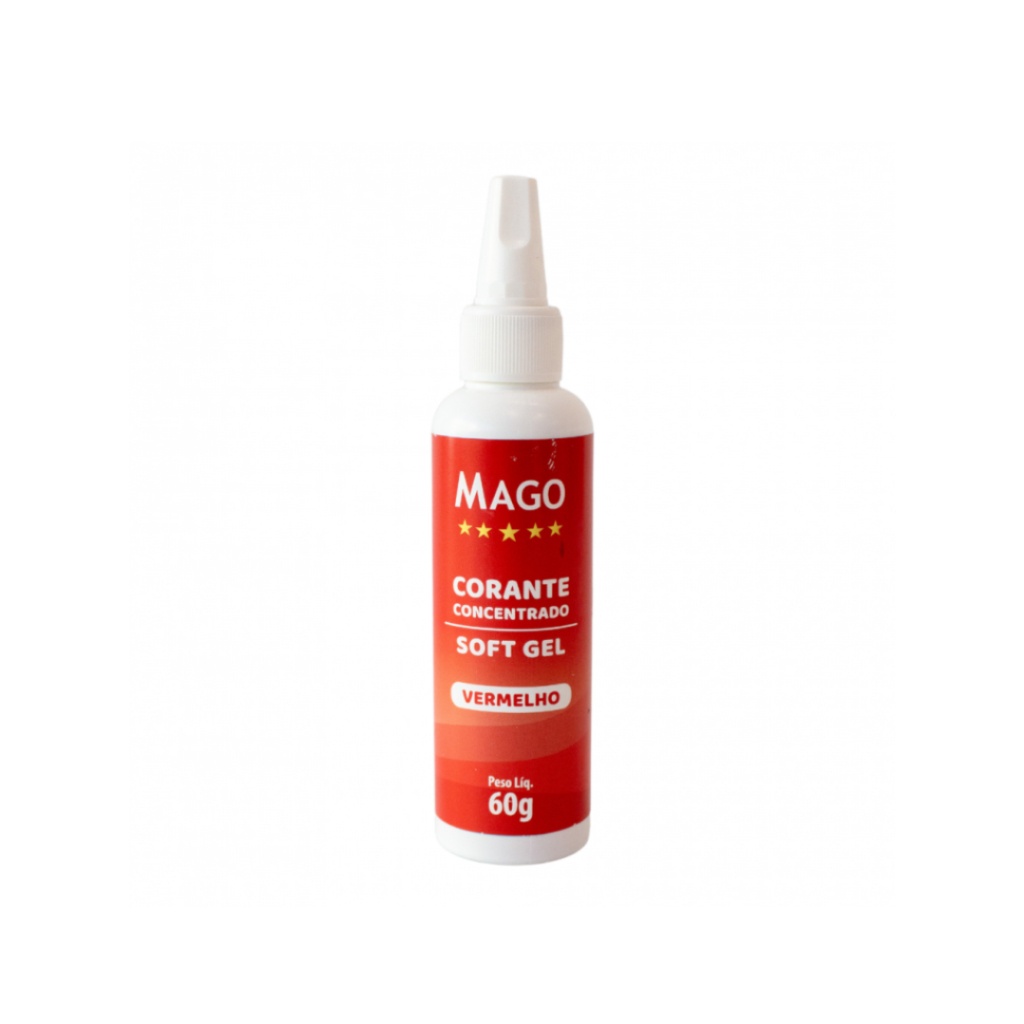 Corante Mago Soft Gel Vermelho 60g – O Segredo do Morango do Amor