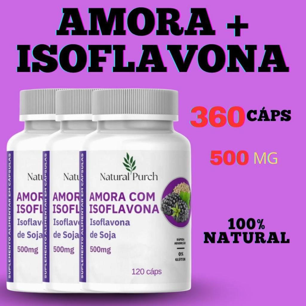Amora com Isoflavona: Alívio Natural para a Menopausa