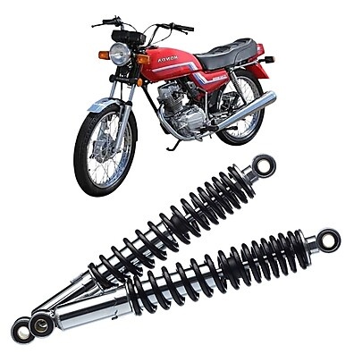 Amortecedor Cromado GP7 Par com Regulagem CG ML TUR 1983 a 1999