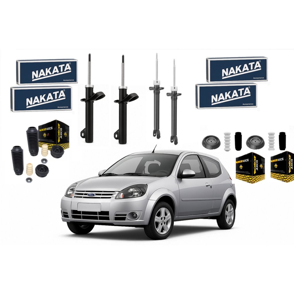 Amortecedores Ford Ka: Kit Completo Nakata + Axios