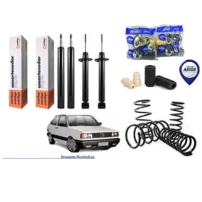 Amortecedores Gol G1 Quadrado: Kit Completo + Molas