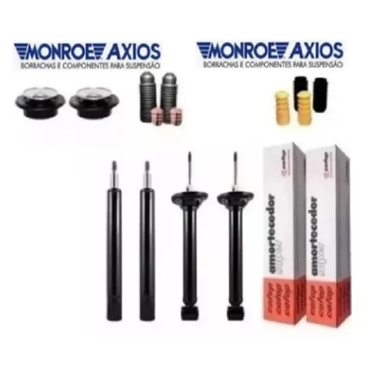 Amortecedores Gol G2/G3/G4: Kit Completo Cofap + Axios