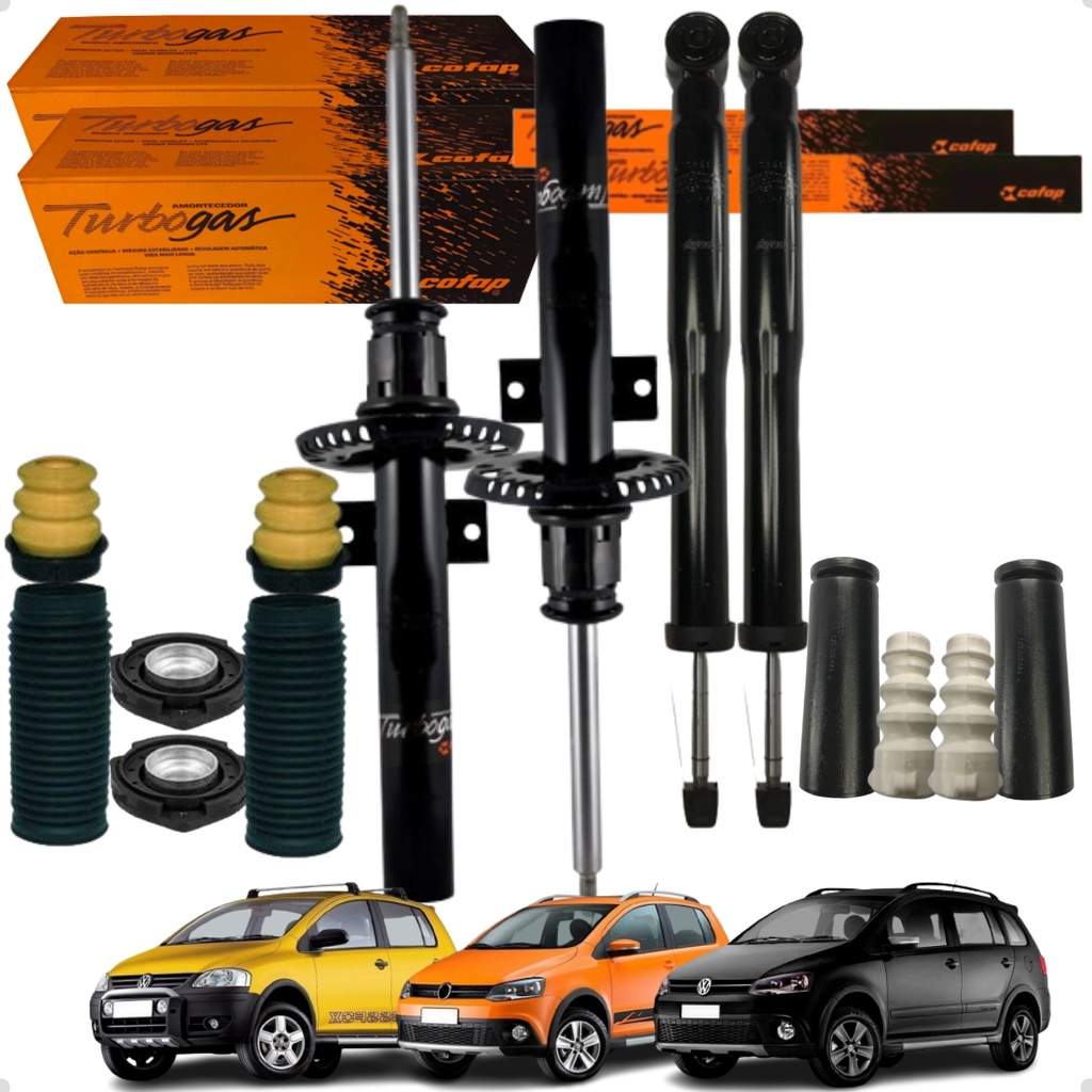 Amortecedores Spacefox/Crossfox: Kit Original + Batentes