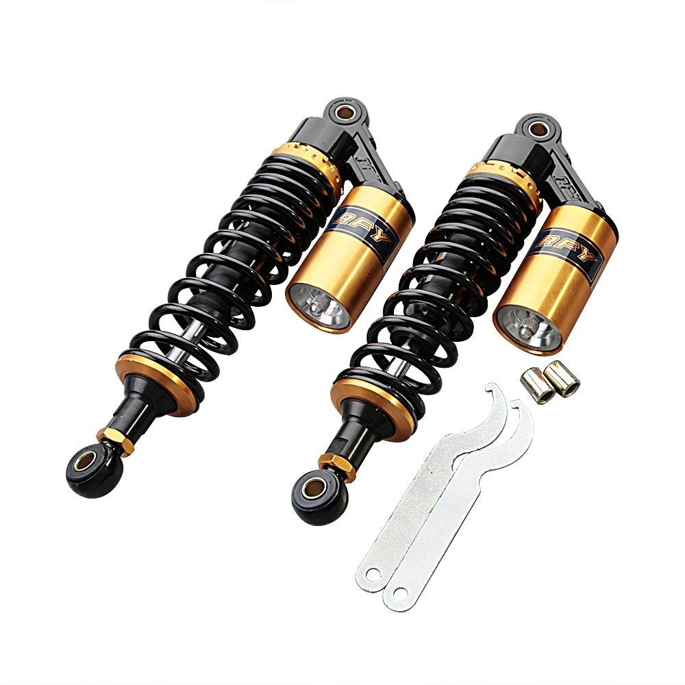 Amortecedores Traseiros Universais 320mm Mallofusa: Performance e Estilo para sua Moto