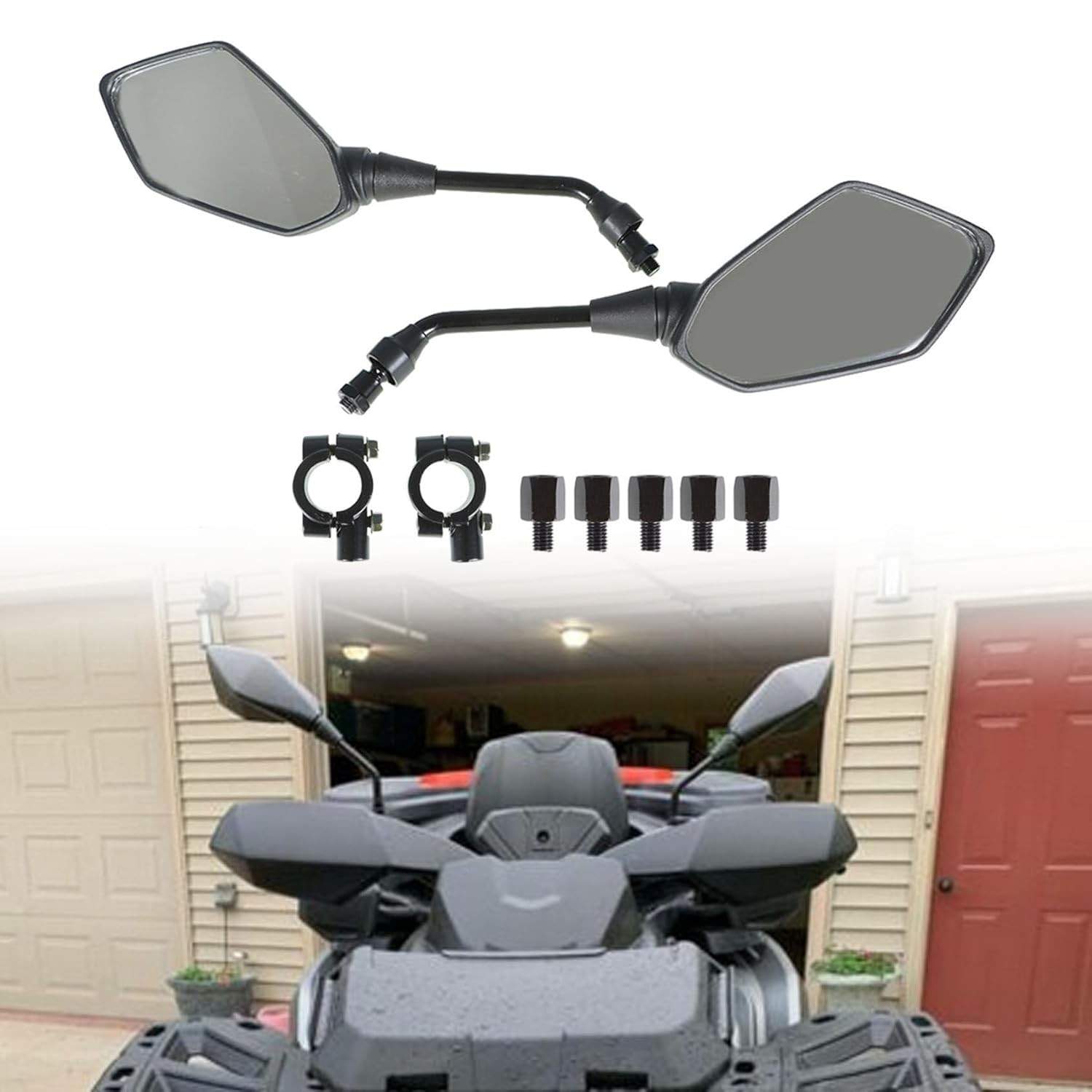 Espelhos Retrovisores Quadriciclo ATV - Visão Ampla e Segura para Sportsman 400-850