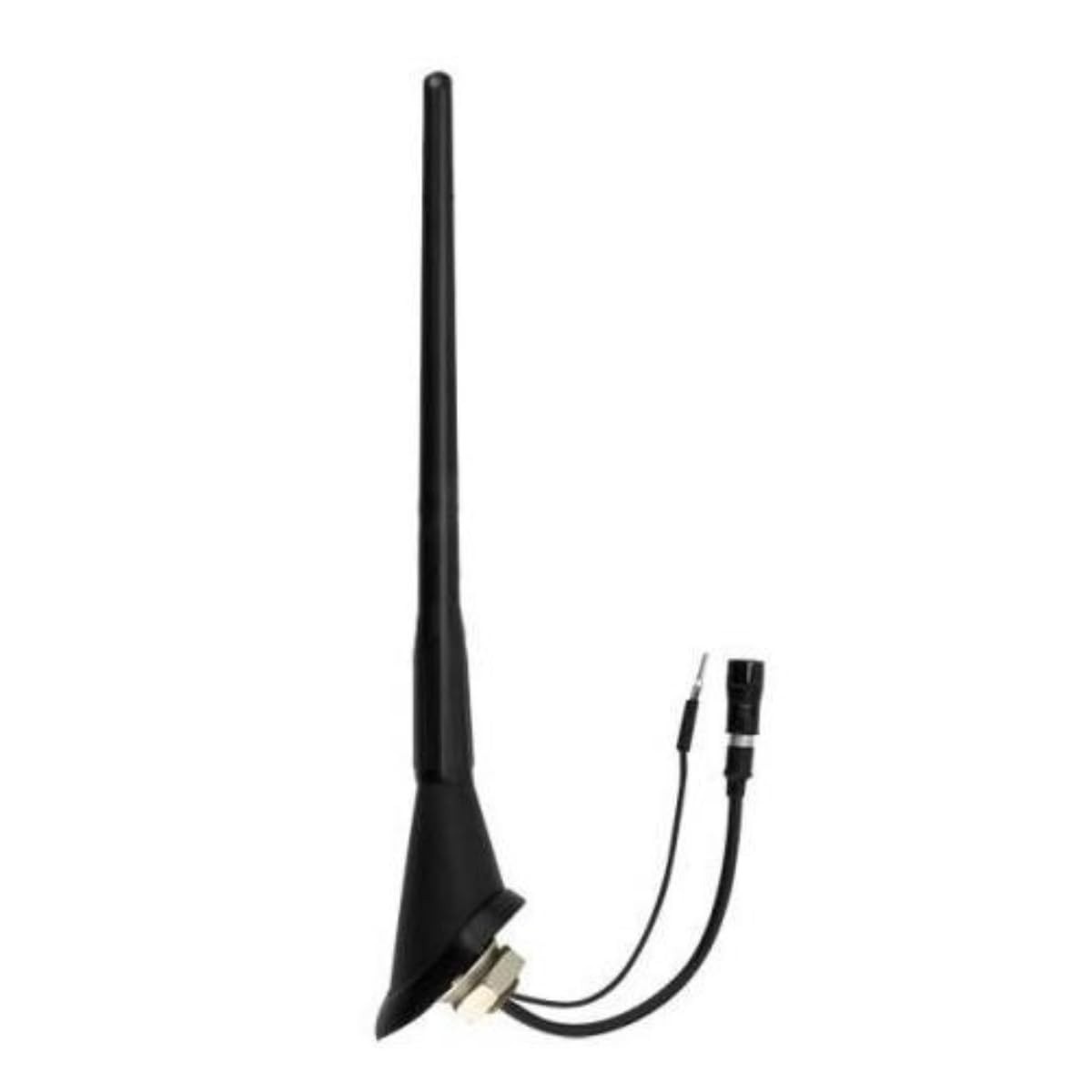 Antena Teto Amplificada Raku para Gol G5/G6/G7, Voyage, Fox, Polo - Haste Flexível Completa