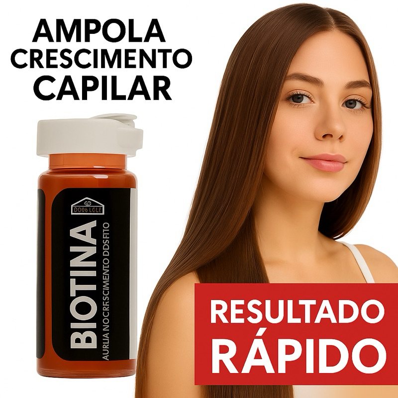 Ampola Biotina Dermabel: Crescimento Rápido e Forte