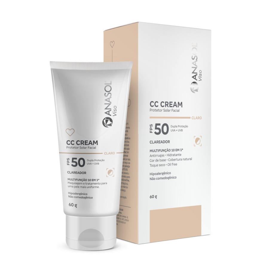 Anasol CC Cream FPS50: Pele Uniforme e Protegida