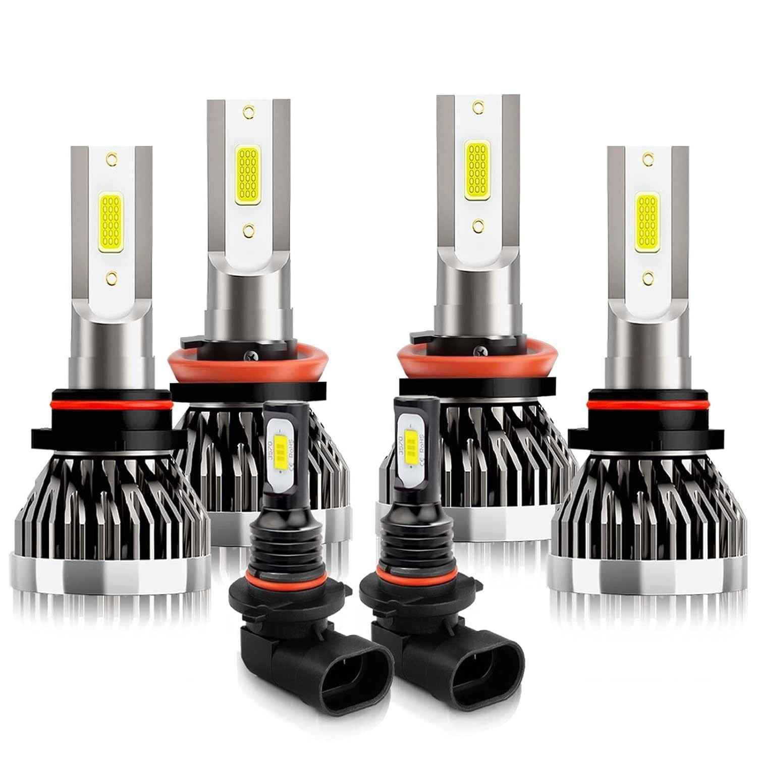 Kit Lâmpadas LED Farol e Neblina Toyota Tundra 2007-2013: Brilho 300% Superior, Plug and Play