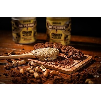 Pasta de Amendoim DR. Peanut Cookies and Cream 250G - Com Whey Protein