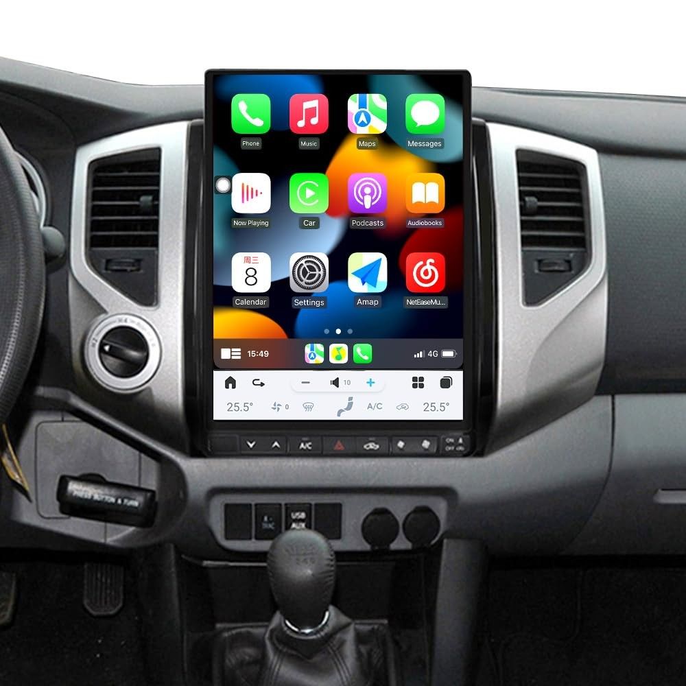 Tela Android 14" para Toyota Tacoma 2005-2015: Navegação GPS, Carplay e Multimídia Completa