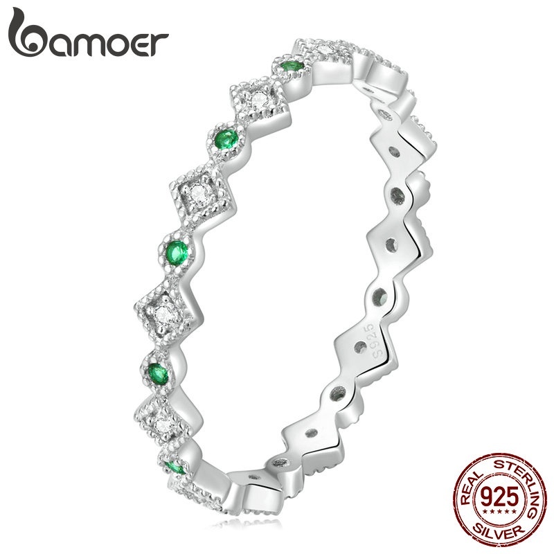 Anéis de Prata Bamoer: Elegância e Brilho!