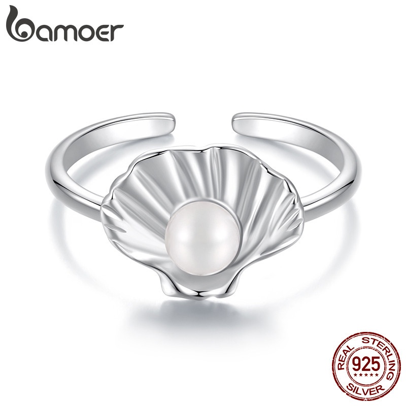 Anel de Prata 925 Bamoer: Elegância Ajustável