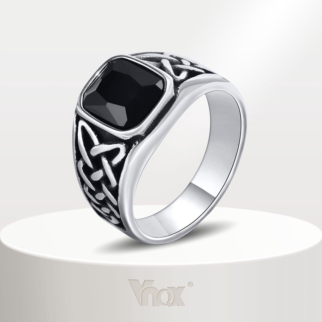 Anel Masculino Vnox: Design Celta em Aço Inox