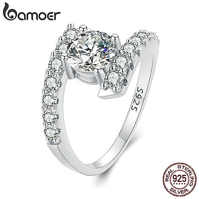 Anel Moissanita Bamoer: Luxo e Brilho!