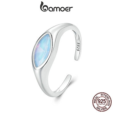 Anel Olho do Diabo Bamoer: Prata 925 e Design Exclusivo