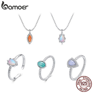 Anel Prata 925 Bamoer Aurora: Beleza e Elegância